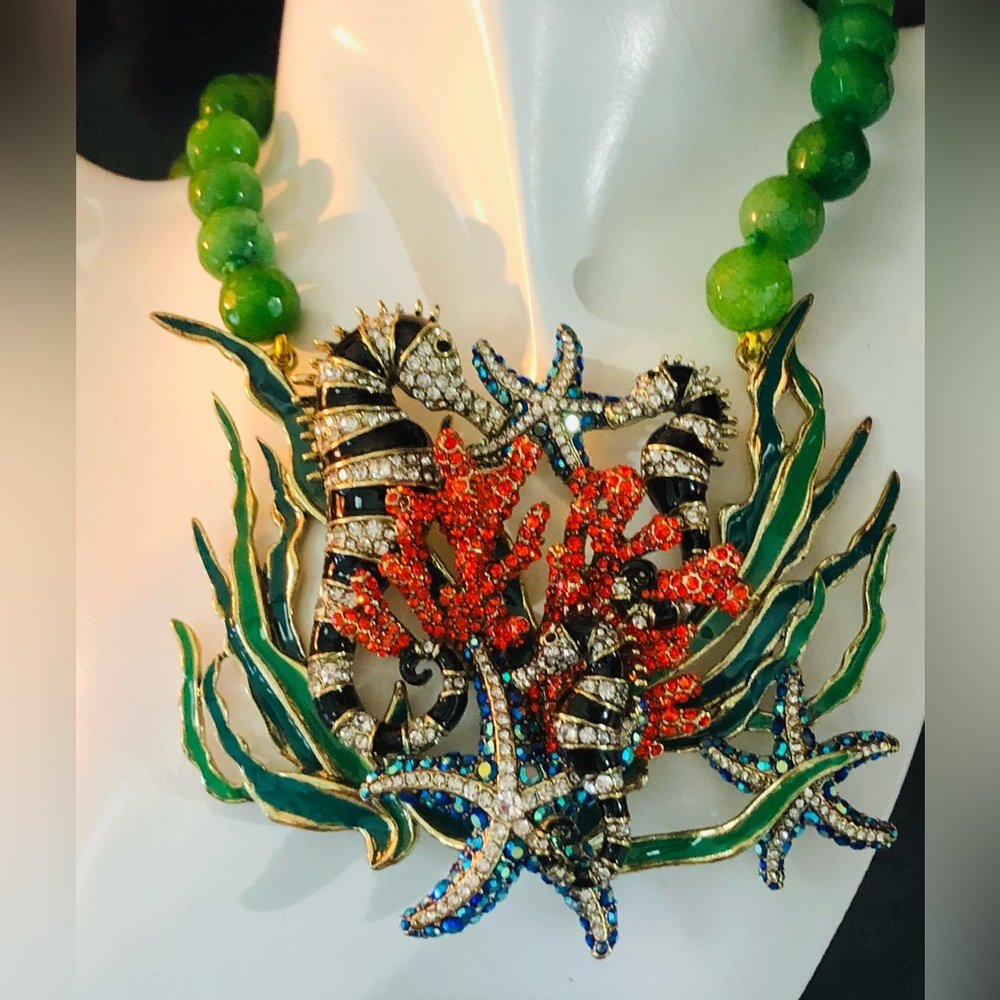 Heidi Daus “SEA-Zonal SEA Life” Vibrant Ocean-Inspired Necklace